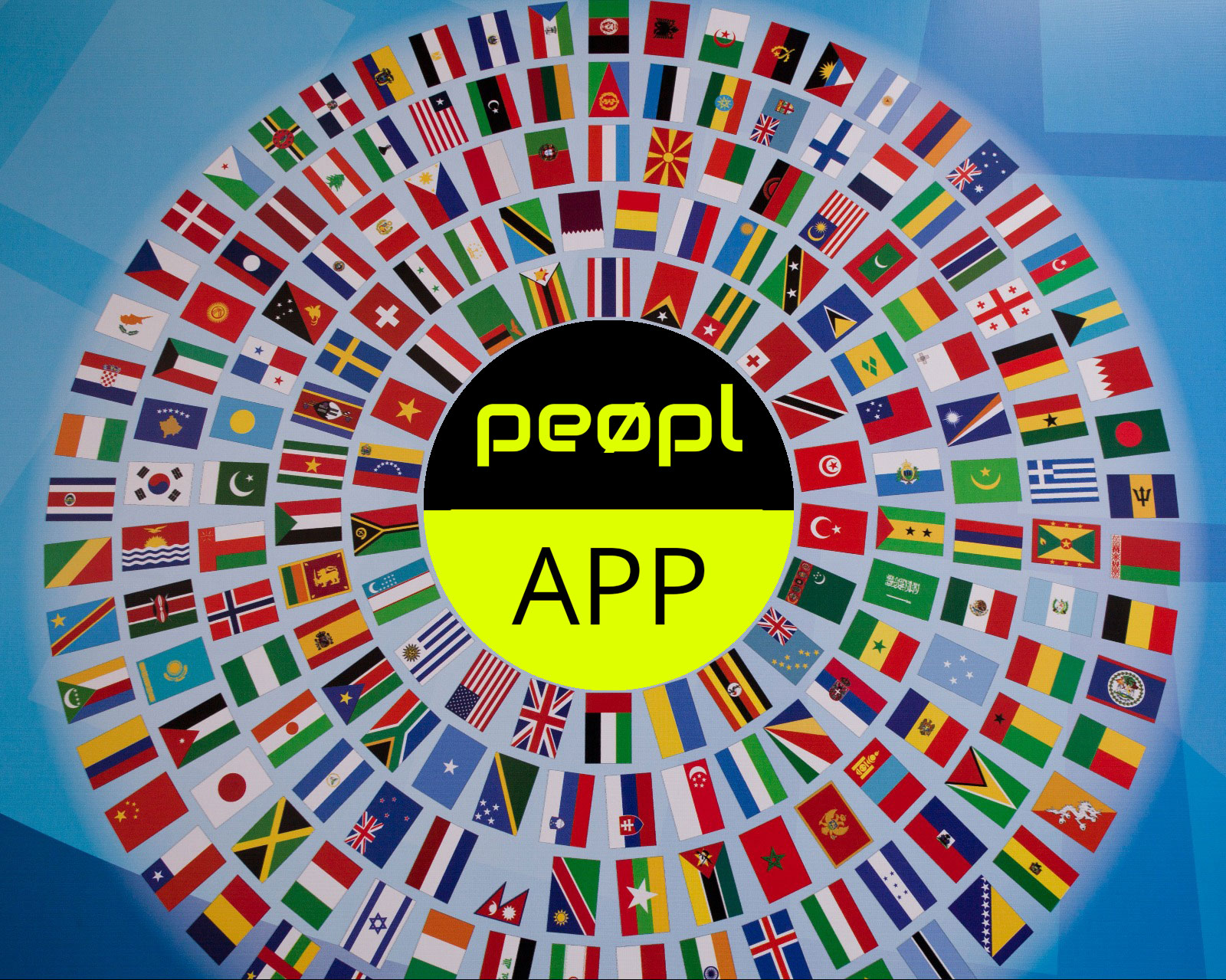 Pepl Logo with all countries flags